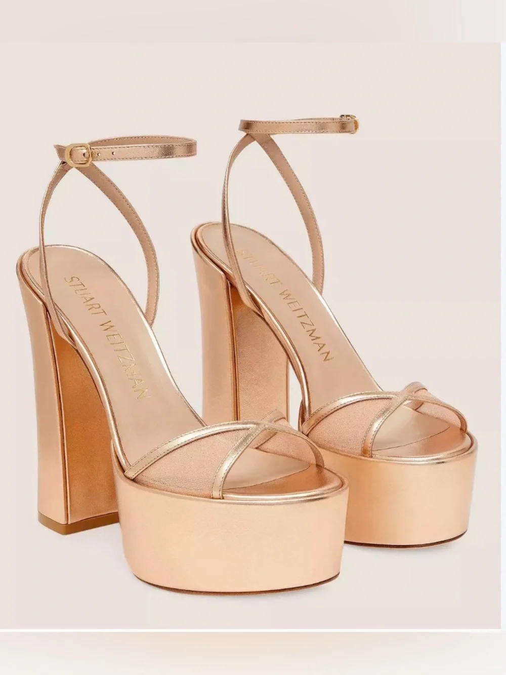 Stuart Weitzman Noche Skyhigh 145 Platform Sandal